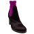 Acne Studios Botines sock booties de pelo de becerro marrón / fucsia Castaño