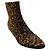 Botines de ante con estampado de leopardo Saint Laurent Camel / Brown / Black West Castaño