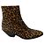 Botines de ante con estampado de leopardo Saint Laurent Camel / Brown / Black West Castaño - vista 2