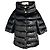 Chaqueta corta acolchada de plumón en terciopelo negro con brillo Lurex Herno