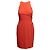 Autre Marque Ärmelloses Etuikleid Versace Collection in Rot-Orange Größe IT 46