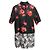 Prada bedrucktes Button-Up Kleid Schwarz & Multicolor Größe IT 42 - Ansicht 2