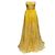 Vestido palabra de honor de seda amarillo Alexander McQueen Talla IT 40