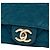Bolso de hombro Chanel Chic Quilt Large de piel de becerro iridiscente acolchada azul - vista 6