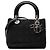 Borsa Lady Dior Medium in nylon Cannage nero