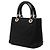 Borsa Lady Dior Medium in nylon Cannage nero - vista 2