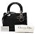 Borsa Lady Dior Medium in nylon Cannage nero - vista 8