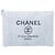 Borsa a pochette Chanel Large Canvas Deauville O Case Blu