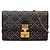 Borsa a tracolla DiorAddict Wallet on Chain in denim blu Cannage con borchie Dior