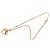 Collana con pendente logo strass Dior placcata oro D'oro
