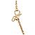 Collana con pendente logo strass Dior placcata oro D'oro - vista 4