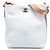 Bolso Hobo Chanel Large de piel de becerro acolchada blanca con botón Blanco