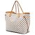 Borsa Tote Louis Vuitton Neverfull GM Damier Azur Bianca Bianco - vista 2