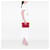 Clutch Envelope Chanel Paris Cuba Matelassê em Couro Caviar Vermelho com Linha Contrastante  - vista 10