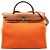 Borsa Satchel Hermès Toile Herbag Zip 31 Arancione