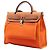 Borsa Satchel Hermès Toile Herbag Zip 31 Arancione - vista 2