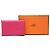 Tarjetero Hermès Calvi en Chevre Mysore Rosa - vista 8
