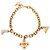 Bracciale Love Letters in ottone placcato oro e strass Louis Vuitton D'oro