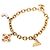 Bracciale Love Letters in ottone placcato oro e strass Louis Vuitton D'oro - vista 2