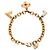 Bracciale Love Letters in ottone placcato oro e strass Louis Vuitton D'oro - vista 3