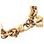 Bracciale Love Letters in ottone placcato oro e strass Louis Vuitton D'oro - vista 5