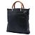 Bamboo Borsa shopper Tall in pelle nera Gucci con manici in bambù Nero - vista 2