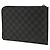 Black Louis Vuitton Damier Graphite Pochette Jour PM Clutch Bag - view 2