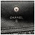 Tarjetero Chanel CC Embossed Caviar Camellia Negro - vista 5