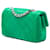 Borsa a tracolla Chanel Extra Mini Rectangular Classic Single Flap in raso verde - vista 2