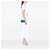 Borsa a tracolla Chanel Extra Mini Rectangular Classic Single Flap in raso verde - vista 7