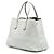 Borsa City Calf Double Satchel Large Prada Bianca Bianco - vista 2