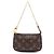 Bolsa de mão Louis Vuitton Monogram Mini Pochette Accessoires Castanha Marrom