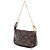 Bolsa de mão Louis Vuitton Monogram Mini Pochette Accessoires Castanha Marrom - vista 2