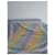 Kitsune Carré di seta multicolore Rosa Beige Grigio Giallo Blu chiaro - vista 3