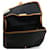 Sac Yves Saint Laurent en cuir et tissu noir Marron  - vue 8