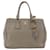 PRADA Hand Bag Leather 2way Gray Gold - vista 13