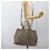 PRADA Hand Bag Leather 2way Gray Gold - vista 29