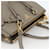 PRADA Hand Bag Leather 2way Gray Gold - vista 6