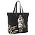 PRADA Tote Bag Nylon Black Silver
