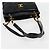 CHANEL Chain Tote Bag Patent leather Black Gold CC - vista 7