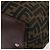 FENDI Zucca Canvas Hand Bag Brown Black - vista 13