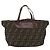 FENDI Zucca Canvas Hand Bag Brown Black - vista 2