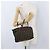 FENDI Zucca Canvas Hand Bag Brown Black - vista 21