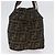 FENDI Zucca Canvas Hand Bag Brown Black - vista 5