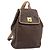 Céline CELINE Macadam Canvas Backpack PVC Leather Brown Gold