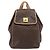 Céline CELINE Macadam Canvas Backpack PVC Leather Brown Gold - vista 2