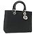 Christian Dior Canage Tote Bag Nylon Black Silver