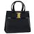 Salvatore Ferragamo Vala Hand Bag Leather Black Gold