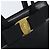 Salvatore Ferragamo Vala Hand Bag Leather Black Gold - vue 10