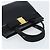 Salvatore Ferragamo Vala Hand Bag Leather Black Gold - vue 6